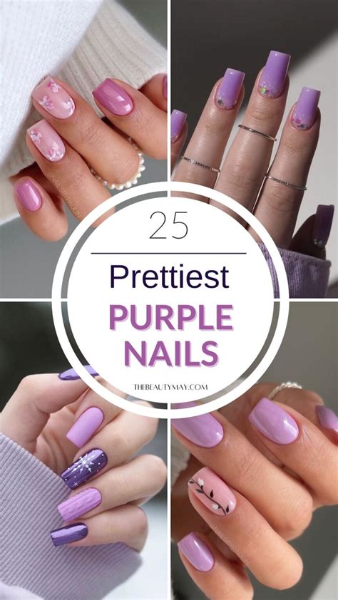 25 Dreamy Purple Nails For A Whimsical Manicure - The Beauty May