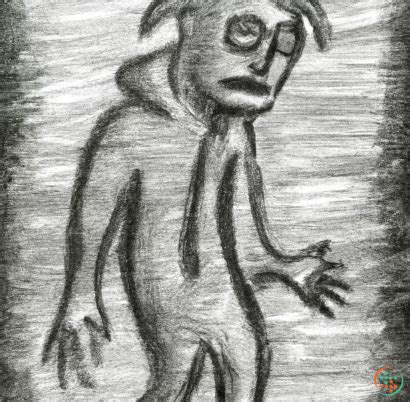 Medieval Charcoal Drawing Of A Zombie | Artificial Design