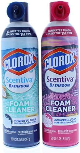 Clorox Scentiva Lavender And Pacific Breeze Bathroom Aerosol Foaming