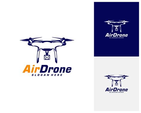 Drone Logo Design Template Photography Drone Icon Vector Creative