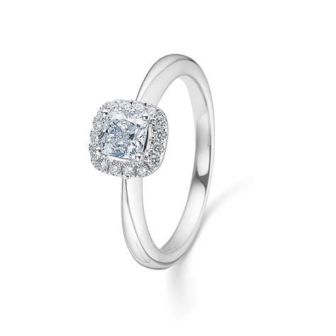 Halo Ring K Hvidguld Dirks Jewellery Dirks Jewellery