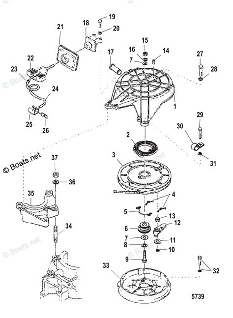 Mercury Outboard Hp Oem Parts Diagram For Recoil Starter Boats Net