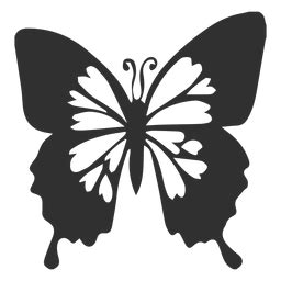 Blue Emperor Butterfly Silhouette PNG & SVG Design For T-Shirts