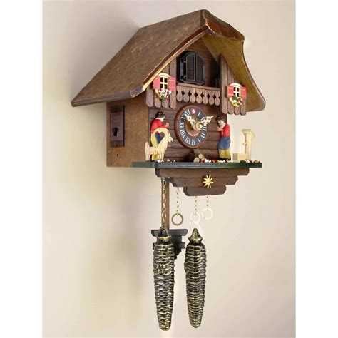 Loetscher Classic Emmental Chalet Quartz Swiss Cuckoo Clock Made In Switzerland Cuckoo