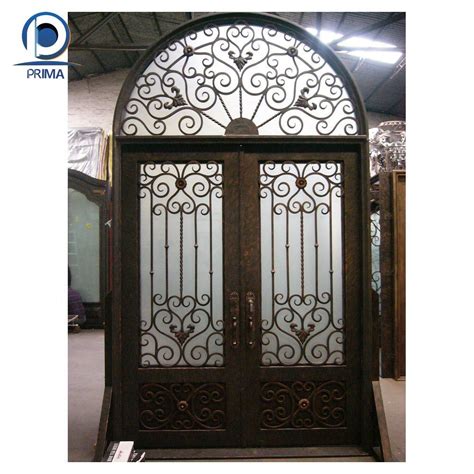 Prima Exterior Main Entry Door Security Custom Villa Wrought Iron Doors