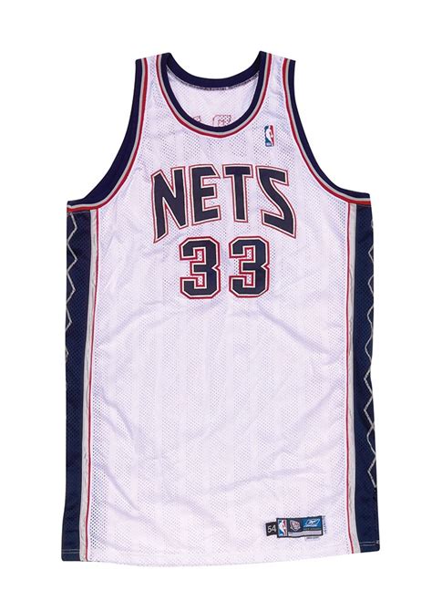 2003-04 Alonzo Mourning New Jersey Nets Game Worn Jersey