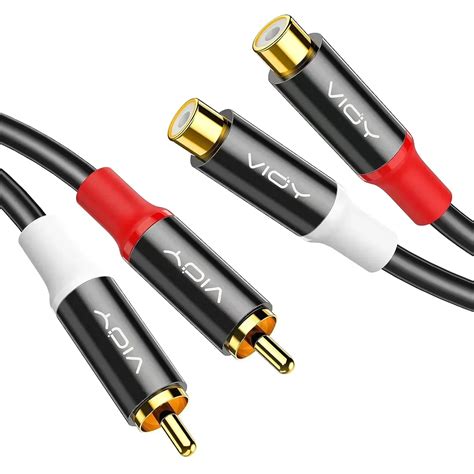 Rca Macho Para 2rca F Mea Cabo De Extens O Udio Est Reo Cabo Divisor