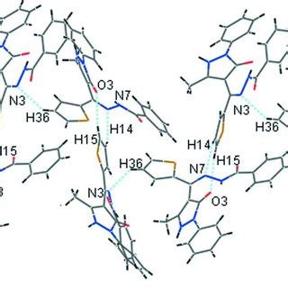 C Chains Formed By The Intermolecular N Ho Hydrogen Bonds Shown