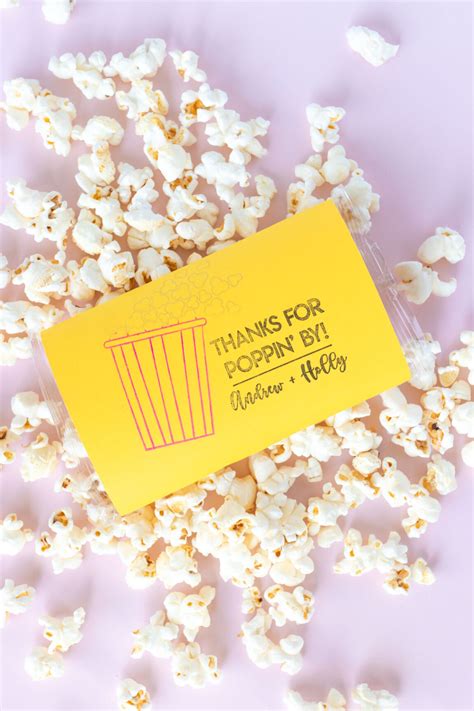 Popcorn Favors For Weddings And Parties With Custom Stamp Club Crafted