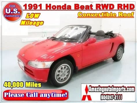 1991 Honda Beat 2dr Convertible 5 spd - Classic Honda Beat Convertible ...