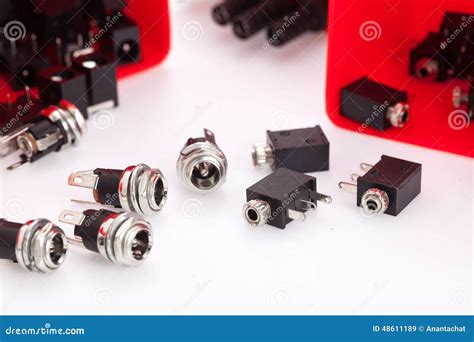 Electronic Component Jack Stock Image Image Of Connector 48611189