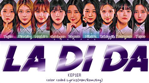 How Would Kep Er Sing La Di Da By Everglow Color Coded Lyrics Line