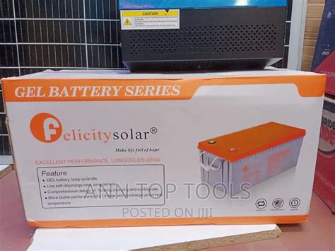 Ah Felicity Gel Batter Battery In Nairobi Central Solar Energy