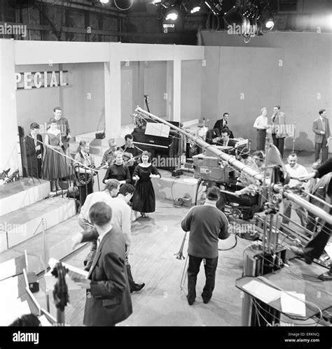 Behind the Scenes, on the set of BBC TV Programme, Six-Five Special, Saturday 22nd February 1958 ...