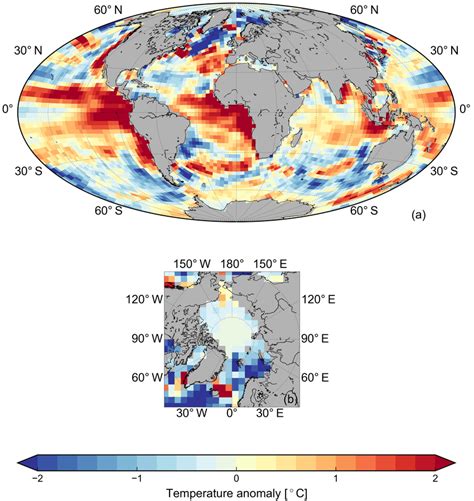 Annual Mean Sea Surface Temperature Anomaly Mitgcm Woa Upper M