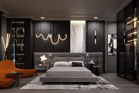 Dark Modern Bedroom on Behance