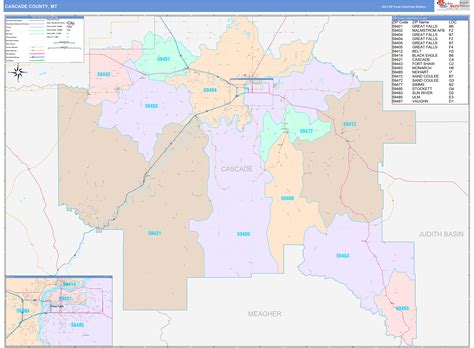 Cascade County Map