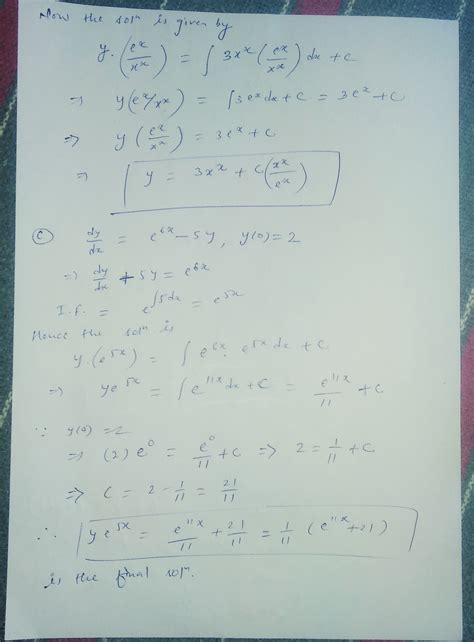 Solved 2 A Solve The Following Initial Value Problem Dy Dt 0