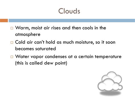 PPT - HUMIDITY AND CLOUDS PowerPoint Presentation, free download - ID ...