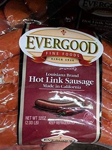 Evergood Hot Links Sausage 2 Lb (2 Pack) - meadowhillfarms