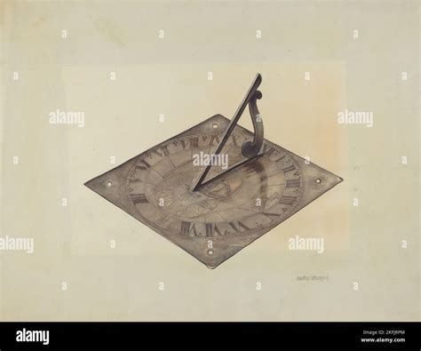 Sun Dial, c. 1938 Stock Photo - Alamy