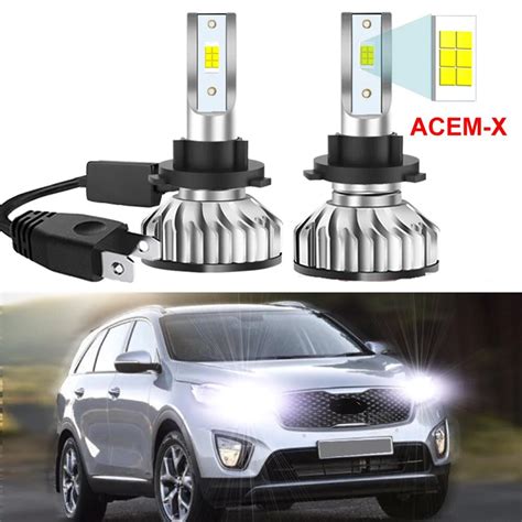 Pcs H Led Headlight Bulbs For Kia Sorento