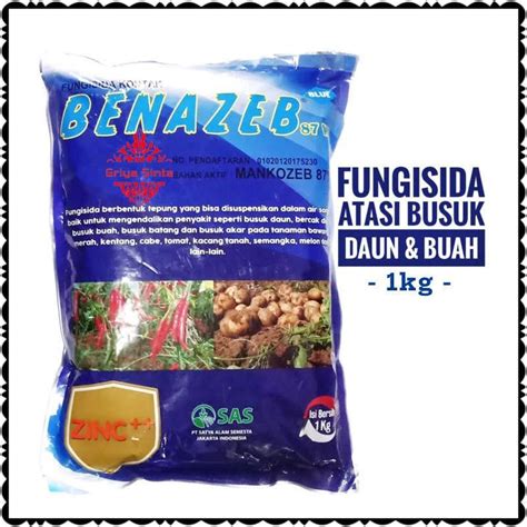 Jual Fungisida Benazeb Biru Wp Kg Mankozeb Biru Blue Fungisida