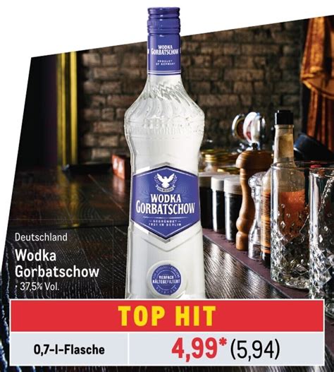 Deutschland Wodka Gorbatschow L Flasche Angebot Bei Metro