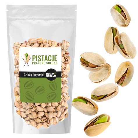 PISTACJE SOLONE PRAŻONE 500g naturalne premium XXL chrupiące fit