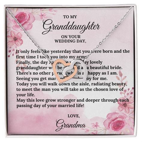 Granddaughter Wedding Day T Bride T From Grandma Bride Etsy