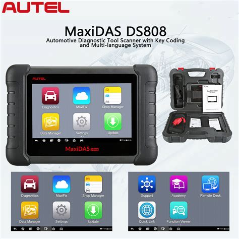 Original Autel MaxiDAS DS808 Tablet Diagnostic Tool Full Set Support