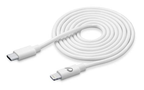 Usb C Datový Kabel Cellularline S Konektorem Lightning 200 Cm Bílý