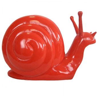 Statue Escargot Rouge En R Sine Cm Achat Prix Fnac