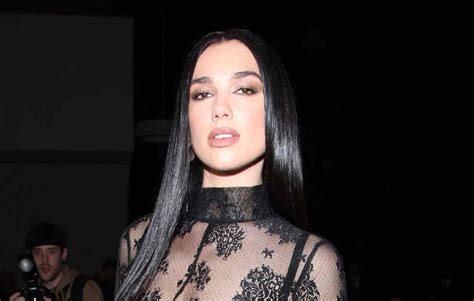 Dua Lipa Wore A Utterly Sheer Lace Catsuit Esurveycraze Com