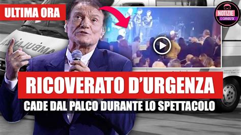 Massimo Ranieri Cade Dal Palco Durante Lo Spettacolo Ricoverato D