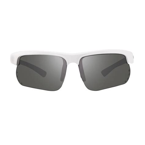 Cusp S Polarized Sunglasses White Frame Graphite Lens Revo Touch Of Modern