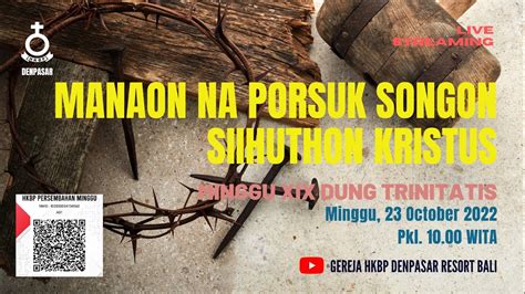 Oktober Minggu Ke Xviii Trinitatis Hkbp Denpasar Youtube