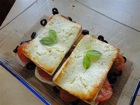 Gebackener Feta Mit Tomaten Und Oliven Von Krebsin Chefkoch De