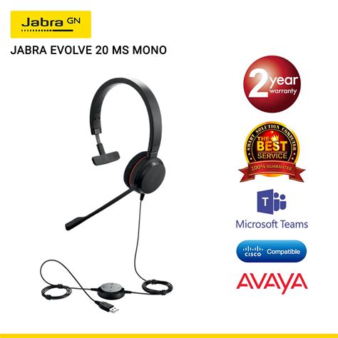 Jabra Evolve 20 MS MONO USB A JBA 4993 823 109 Smart Solution