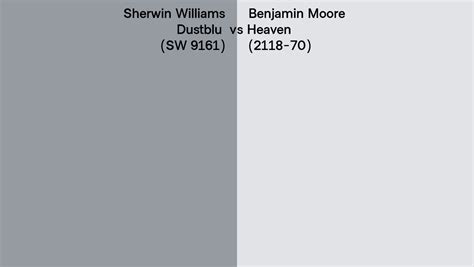 Sherwin Williams Dustblu Sw 9161 Vs Benjamin Moore Heaven 2118 70 Side By Side Comparison