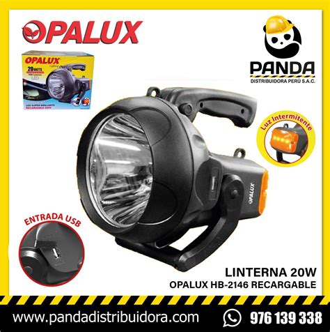 LINTERNA 20W OPALUX HB 2146 RECARGABLE Panda Distribuidora