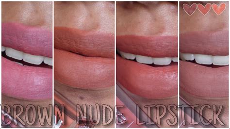 BROWN NUDE LIPSTICK SWATCHES ON BARE SKIN KIRO X PAYAL SINGHAL ON