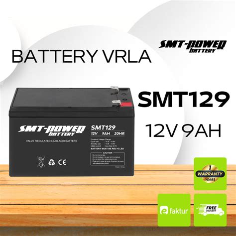 Jual Baterai Ups Aki Kering Smt Power V Ah Vrla Lead Acid Kota