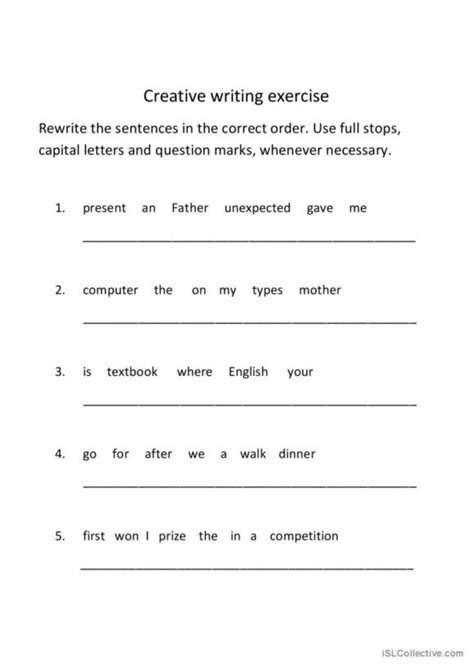 192 Rewrite English Esl Worksheets Pdf And Doc