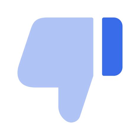 Dislike Generic Blue Icon