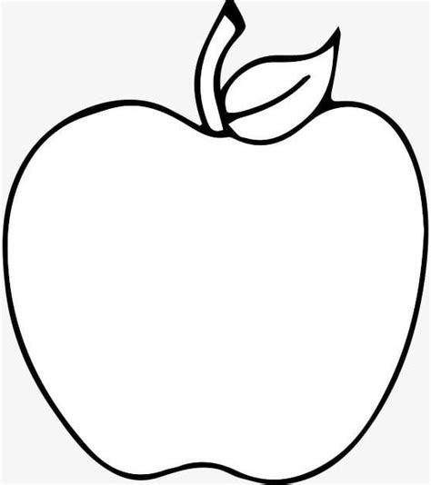 Apple coloring page for kids – Artofit