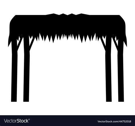 Stable manger silhouette Royalty Free Vector Image