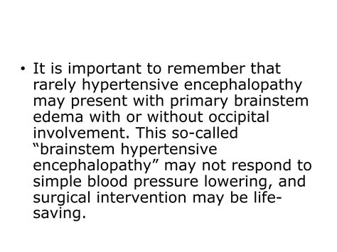 Hypertensive Encephalopathy And Emergencies Ppt