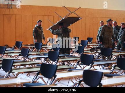 Sangerhausen Germania 5 Gennaio 2024 I Soldati Della Bundeswehr Si