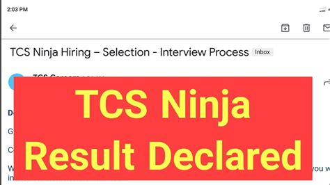 Tcs Ninja Topper Test Process Tcs Nqt Result Tcs Ninja Results